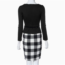 Women Dress Elegant Ladies Knee Length Long Sleeve Bodycon Formal Office Dress Vestidos Femininos IMY66