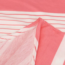 Women Casual T-Shirts Three Quarter Striped Printing Round Neck Pullover Tops T-Shirt camisetas y tops IMY66