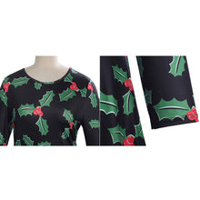 Women Dress Lady Print Swing Dress Long Sleeve Flared Party Mini Dresses vestidos de festa IMY66