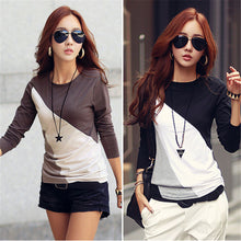 Women Clothing T-Shirt Lady Long Sleeve O Neck Tops Tee Tees Shirt femme Plus Size camiseta feminina IMY66