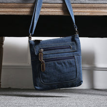 Blue Denim Shoulder Bags Women Handbag Classical European Women Messenger Bag Front Pocket Cowboy Crossbody Bags IMY66