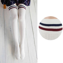 Designer Women Girl Striped Over The Knee Socks Thigh High Socks Stockings Pantyhose Student IMY66