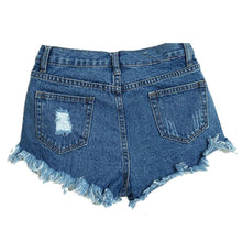 Shorts femme short cintura alta Sexy Women Lady High aiste Slim Fit Bore Hole Denim Shorts Jeans IMY66