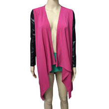 Cardigans Women's Long Sleeve Casual Patchwork Long Jacket Coat Irregular Loose Outwear Jacket Coat Tops IMY66