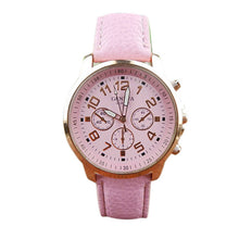 Casual Dress Watch For Women PU Leather Band Analog Quartz Vogue WristWatch Watches Relogios feminino Clock IMY66