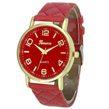 Casual Dress Watch Women Geneva Ladies Faux Leather Quartz Wrist Watches relogio feminino IMY66
