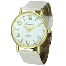 Casual Dress Watch Women Geneva Ladies Faux Leather Quartz Wrist Watches relogio feminino IMY66