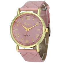 Casual Dress Watch Women Geneva Ladies Faux Leather Quartz Wrist Watches relogio feminino IMY66
