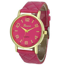 Casual Dress Watch Women Geneva Ladies Faux Leather Quartz Wrist Watches relogio feminino IMY66