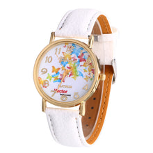 Casual Dress Watches Women Butterfly Print PU Leather Band Quartz Wrist Watch montre femme relogio feminino IMY66