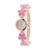 Casual Dress Watches Women Ladies Daisies Flower Rose Gold Bracelet Wrist Watch montre femme relojes mujer IMY66