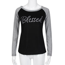 Casual T-Shirts For Women Long Sleeve Splice T-Shirt Loose Tops Tee Shirts femme camisetas y tops IMY66