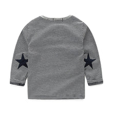 Children Kids Baby Boys Clothing Sets Suits Stripe Long Sleeve T-shirt Tops+ Printed Bib Pants Overall Outfits IMY66