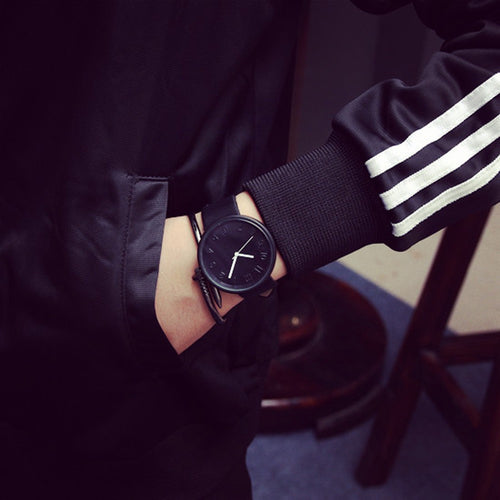 Couple Lover Watches Simple Women Men PU Leather Quartz Wrist Watch Watches relogio feminino relogios masculino IMY66