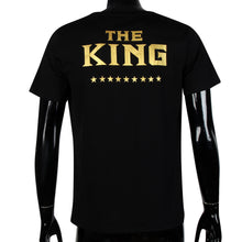 Couple T-Shirt Women THE KING Letter Print Short Sleeve T-Shirt Tops Shirt tee shirt femme camisetas y top IMY66