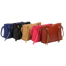 Crossbody Bag For Women Ladies PU Leather Double Zipper Handbag Messenger Hobo Shoulder Tote Bag Bolsas feminina IMY66
