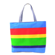 Women Clutch Handbags Striped Color Messenger Bag Lady Shoulder Bags Bolsas Canvas Tote Bag IMY66