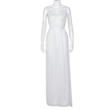 Lace Dresses For Women Lady Sexy See Through Sleeveless Chiffon Long Maxi Dress vestidos femininos IMY66