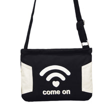 Women Canvas Bag WIFI Letter Print Handbag Shoulder Crossbody Bag Ladies Purse bolsas feminina IMY66