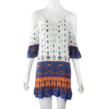 Designs Women Sexy Strap Halter Casual Loose Floral Printed Party Club Mini Dress vestidos IMY66