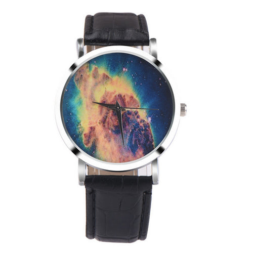 Dress Watch Women Men Casual Metal Alarm printing Analog Quartz Wrist Watches relojes hombre relogios feminino IMY66