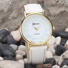 Dress Watches Women Relogios Femininos Dial Pu Leather Band Quartz Analog Wrist Watches Hours Clock 4 Styles IMY66