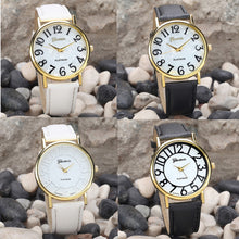 Dress Watches Women Relogios Femininos Dial Pu Leather Band Quartz Analog Wrist Watches Hours Clock 4 Styles IMY66