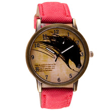 Fantastic Casual Dress Watches Clock Wolf Head Pattern Retro Faux Cowboy Leather Band Analog Quartz WristWatch IMY66