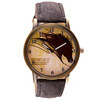 Fantastic Casual Dress Watches Clock Wolf Head Pattern Retro Faux Cowboy Leather Band Analog Quartz WristWatch IMY66