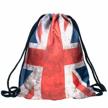 Flag Print Drawstring Backpacks 3D Printing Bags Backpack mochila feminina Harajuku Drawstring Bag Backpacks IMY66