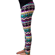 Floral Printed High Waist Leggings For Women Lady Casual Elasticity Skinny Tribal Stretchy Pants Leggings IMY66