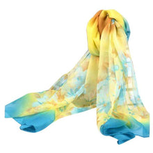 Flower Printed Sarves for Women Lady Flower Long Wrap Shawls Chiffon Silk Scarf Scarves Size 160*50CM IMY66