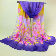 Flower Printed Sarves for Women Lady Flower Long Wrap Shawls Chiffon Silk Scarf Scarves Size 160*50CM IMY66