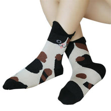 Funny Socks Unique Women Girls Cartoon Cute Animal Cat Cotton Warm Socks Cotton calcetines meias Leg Warmers IMY66