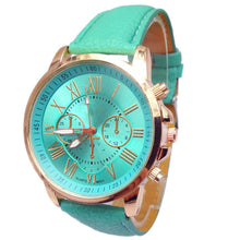 Geneva Watches Women Men Casual Roman Numeral Watch For Men Women PU Leather Quartz Wrist Watch relogio Clock IMY66