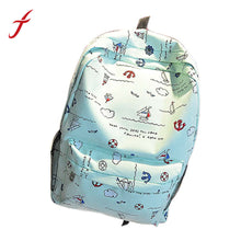 Girl Women Casual Printed Canvas Shoulder Backpack School Bag For Teenage Girls IMY66