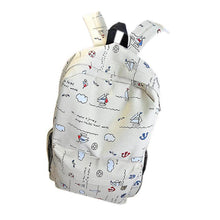 Girl Women Casual Printed Canvas Shoulder Backpack School Bag For Teenage Girls IMY66