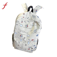 Girl Women Casual Printed Canvas Shoulder Backpack School Bag For Teenage Girls IMY66
