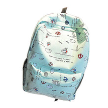 Girl Women Casual Printed Canvas Shoulder Backpack School Bag For Teenage Girls IMY66