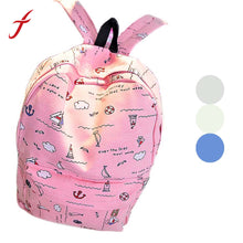 Girl Women Casual Printed Canvas Shoulder Backpack School Bag For Teenage Girls IMY66