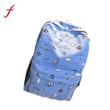 Girl Women Casual Printed Canvas Shoulder Backpack School Bag For Teenage Girls IMY66