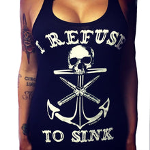 Harajuku Women Sexy Backless Boat Anchor Skull Printed Vest Sleeveless Tank Tops Shirt Camisole Female IMY66