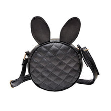 Lovely Women Girl Rabbit Ear Round Embroider Line Faux Leather Crossbody Single Handbag Shoulder Messenger Bag IMY66