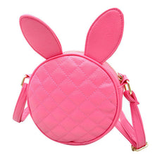 Lovely Women Girl Rabbit Ear Round Embroider Line Faux Leather Crossbody Single Handbag Shoulder Messenger Bag IMY66