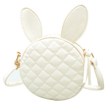 Lovely Women Girl Rabbit Ear Round Embroider Line Faux Leather Crossbody Single Handbag Shoulder Messenger Bag IMY66