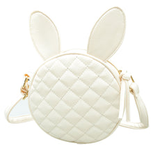 Lovely Women Girl Rabbit Ear Round Embroider Line Faux Leather Crossbody Single Handbag Shoulder Messenger Bag IMY66