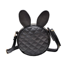 Lovely Women Girl Rabbit Ear Round Embroider Line Faux Leather Crossbody Single Handbag Shoulder Messenger Bag IMY66