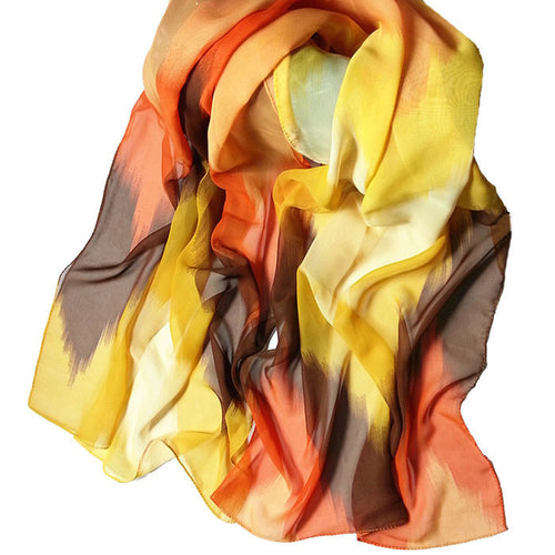 Luxury Chinese Ink Style Scarf Women Chiffon Wraps Scarf Women Long Scarves Warm Shawl from china clothes IMY66