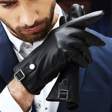 Men Gloves Thermal Warm Sports PU Leather Phone Touch Screen Gloves Mittens Cashmere Gloves For Men IMY66