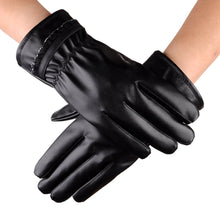 Men PU Leather Gloves Touch Screen Thermal Motorcycle Ski Snow Snowboard Gloves Mittens Cashmere IMY66